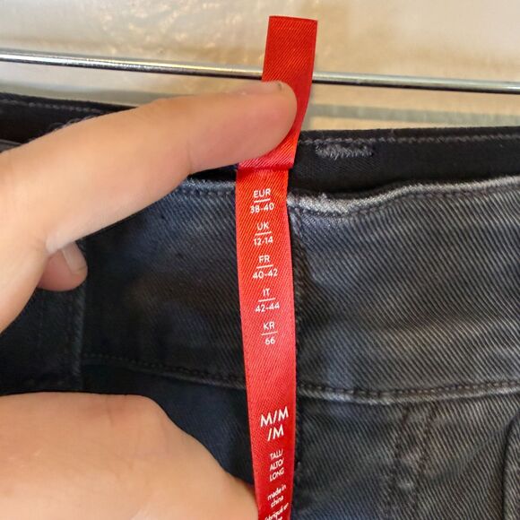 Spanx Stretch Twill Ankle Dark Gray Cargo Pants Medium TALL Inseam - Picture 4 of 14